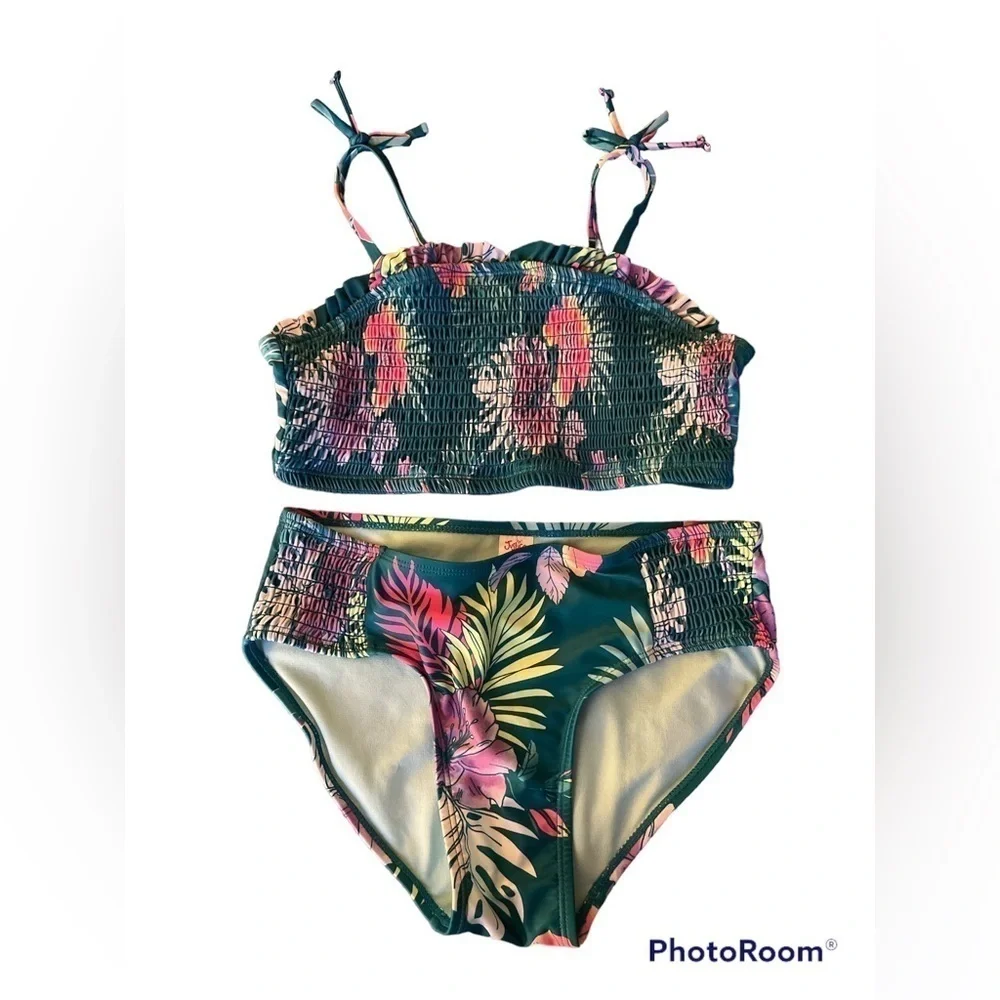Justice two piece swimsuit‎ bikini XL NWOT